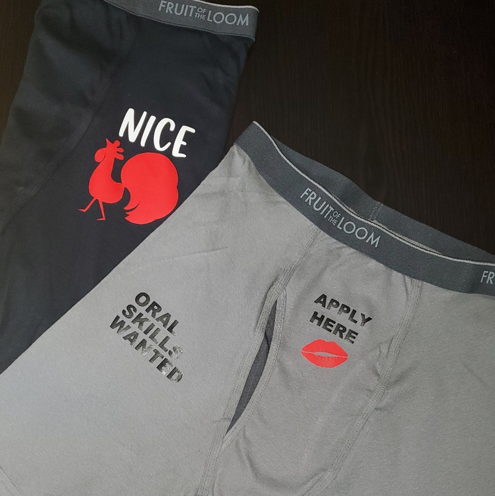 Men's Naughty Valentines Gift box. Boxer brief lotion and scratch off card.